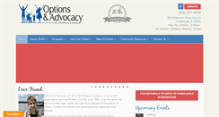 Desktop Screenshot of optionsandadvocacy.org